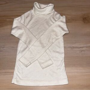 Vintage Carters Girls' Turtleneck Long-
Sleeved Blouse Cream Size 6